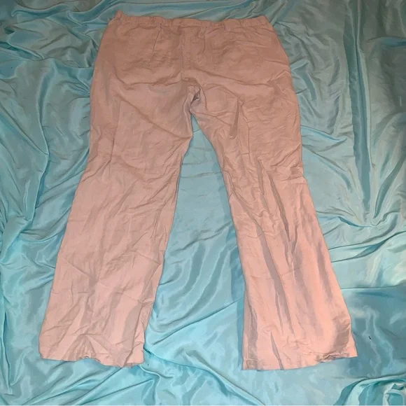 New York & Company Cream Linen Pants Size Large - Picture 3 of 7